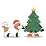 Jack Terrier Festive Sticker
