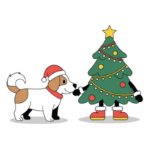 Jack Terrier Festive Sticker