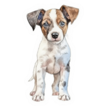 Jack Terrier Watercolor Sticker