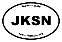 Jackson Hole Oval Sticker