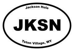 Jackson Hole Oval Sticker