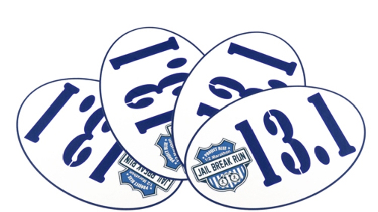 Jail Break Run Custom Oval Stickers