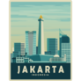 Jakarta City Landmark View Indonesia Sticker