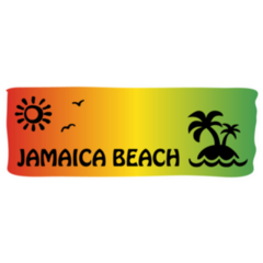 Jamaica Beach Icon Colorful Sticker