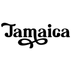 Jamaica Country Lettering Sticker