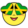 Jamaica Emoji Icon Heart Eyes Sticker
