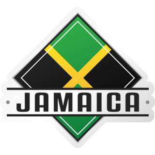 Jamaica Flag Emblem Sticker