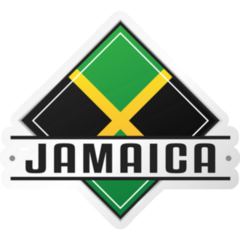 Jamaica Flag Emblem Sticker