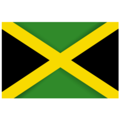 Jamaica Flag Simple Sticker