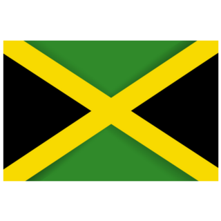 Jamaica Flag Simple Sticker