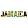 Jamaica Flag Text Sticker