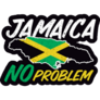 Jamaica No Problem Map Sticker