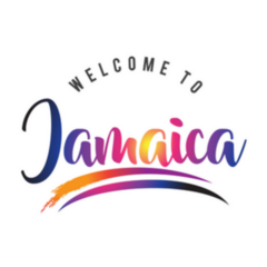 Jamaica Welcome To Message Vibrant Colors Sticker