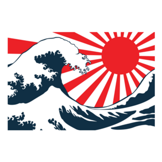 Japan Background  Hand Drawn Sticker