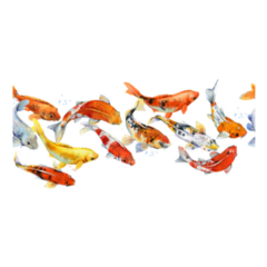 Japan Koi Carp Seamless Pattern Sticker