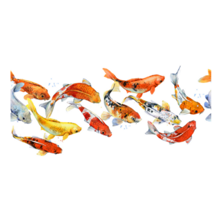 Japan Koi Carp Seamless Pattern Sticker