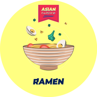 Japan National Noodle Dish Ramen Sticker
