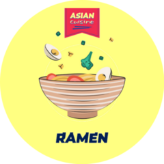 Japan National Noodle Dish Ramen Sticker