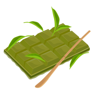 Japanese Chocolate Matcha Sticker
