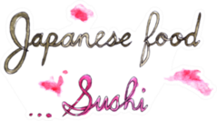 Japanese Food Sushi Watercolor Sticker