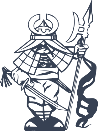 Japanese Man Warrior Sticker