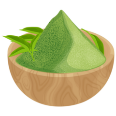 Japanese Matcha Powder Sticker