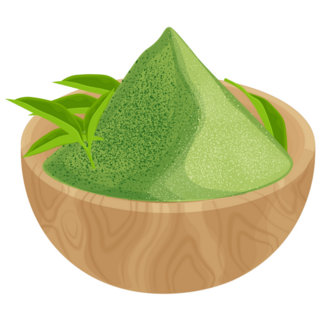 Japanese Matcha Powder Sticker