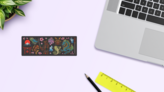 Japanese Traditional Sticker Sheet on a Desk (New) example