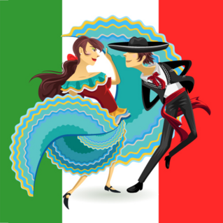Jarabe Mexico National Dance Mexican Hat Dance Sticker