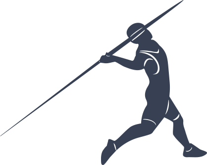 Javelin Thrower Sticker