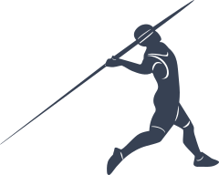 Javelin Thrower Sticker