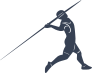 Javelin Thrower Sticker