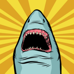 Jaws Shark Sticker