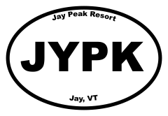 Jay Peak Resort Oval Sticker