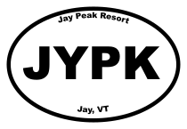 Jay Peak Resort Oval Sticker