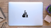 Jazz Band Sticker on a Laptop (New) example