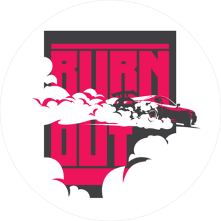 JDM Burn Out Car Sticker
