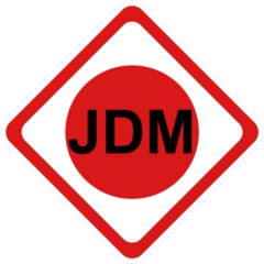 JDM Diamond Attention Sign Sticker