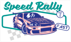 JDM Speed Rally Sticker