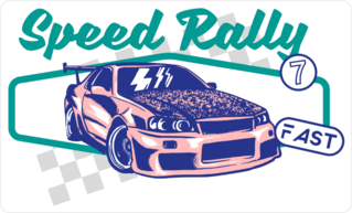 JDM Speed Rally Sticker
