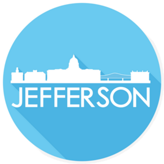 Jefferson City Missouri Usa Skyline Sticker