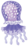 Jellyfish Icon Spotted Sticker