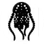 Jellyfish Silhouette Icon Sticker