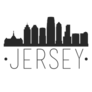 Jersey City New Jersey Skyline Sticker