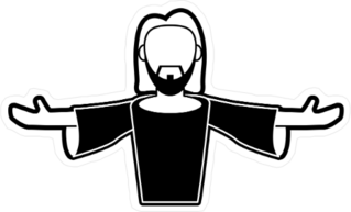 Jesus Christ Cute Cartoon Sticker
