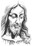 Jesus Christ Illustration Sticker