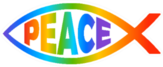 Jesus Fish Rainbow Ichthus Pride Peace Symbol Sticker