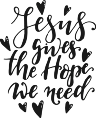 Jesus Gives The Hope We Need Sticker