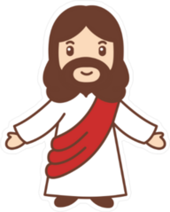 Jesus Holding Out Hands Sticker