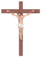 Jesus On The Cross Sticker